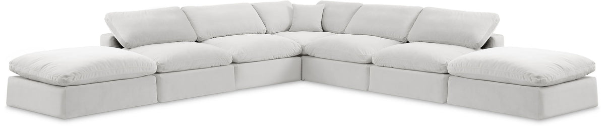 Comfy - 7 Piece Velvet Modular Corner Sectional