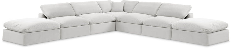 Comfy - 7 Piece Velvet Modular Corner Sectional