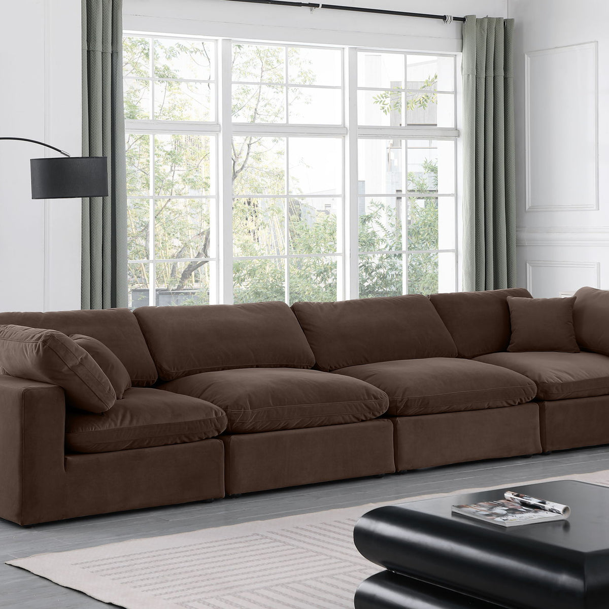 Comfy - Velvet Modular Sofa 4 Seats