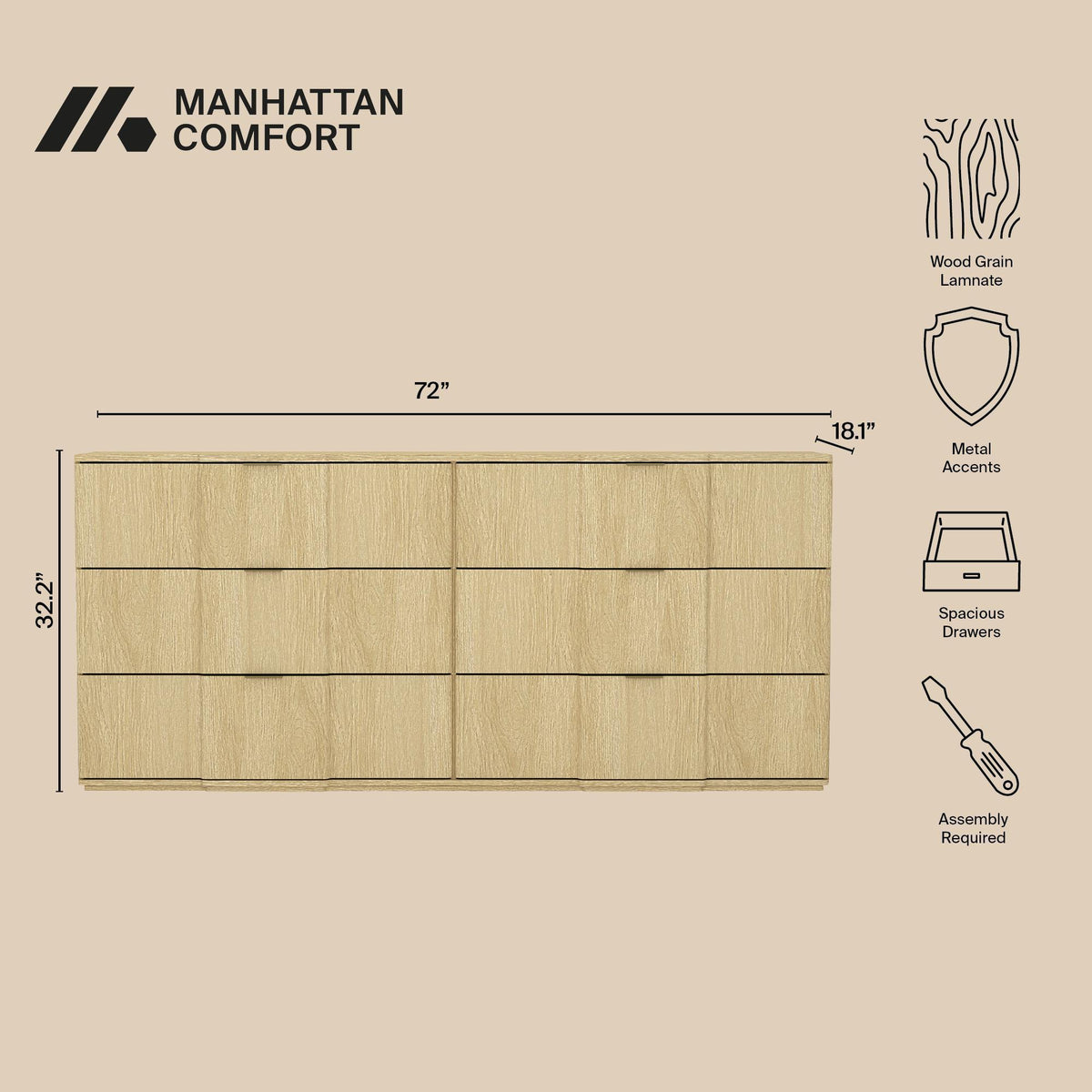 Manhattan Clive - Bedroom Dresser