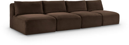 Shaggy - 4 Seat Modular Armless Sofa