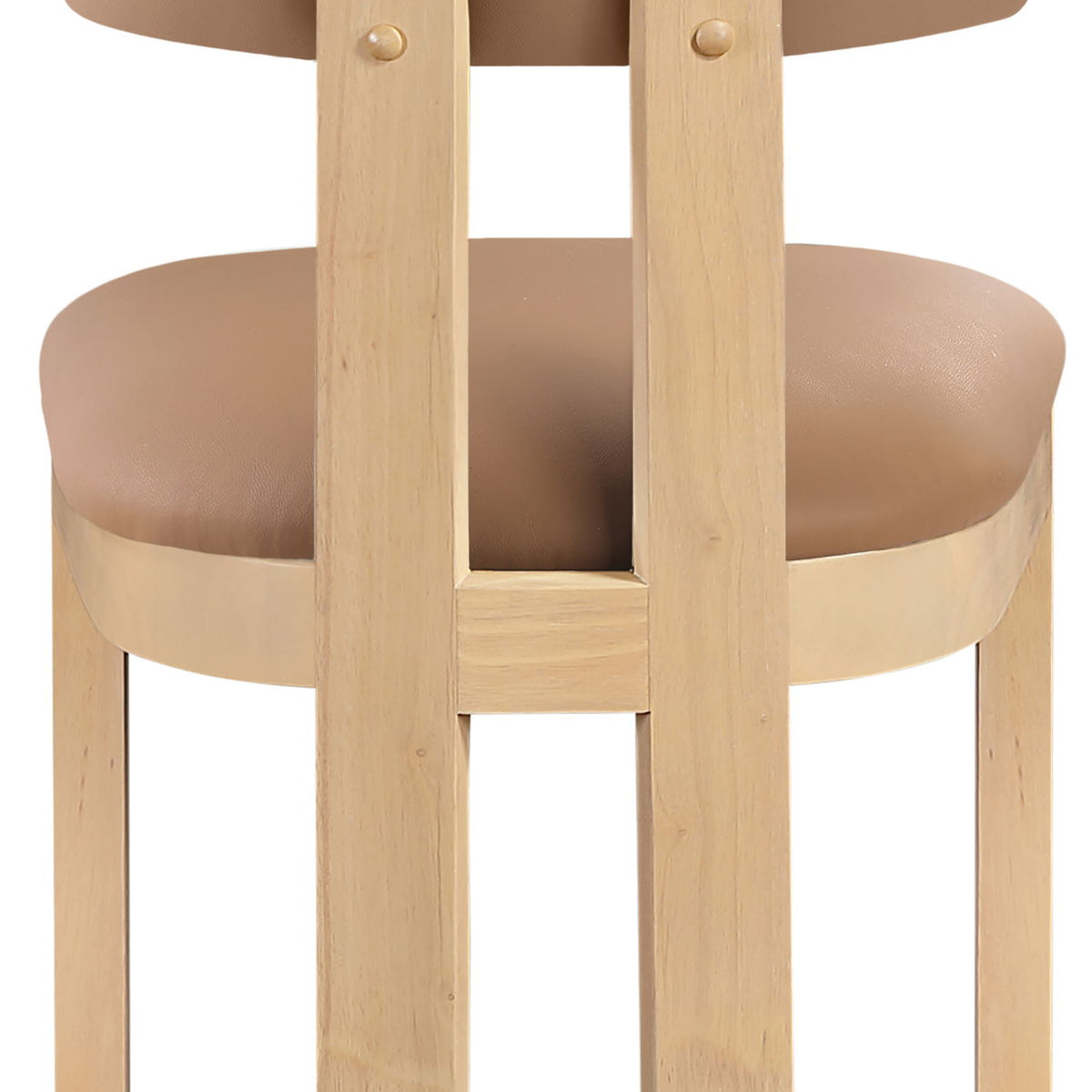 Lavrin - Vegan Leather Dining Side Chair (Set of 2) - Natural Base