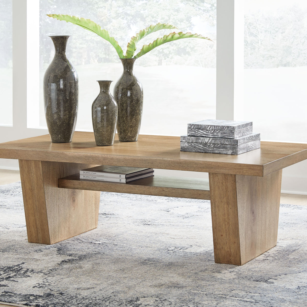 Kristiland - Rectangular Cocktail Table - Light Brown