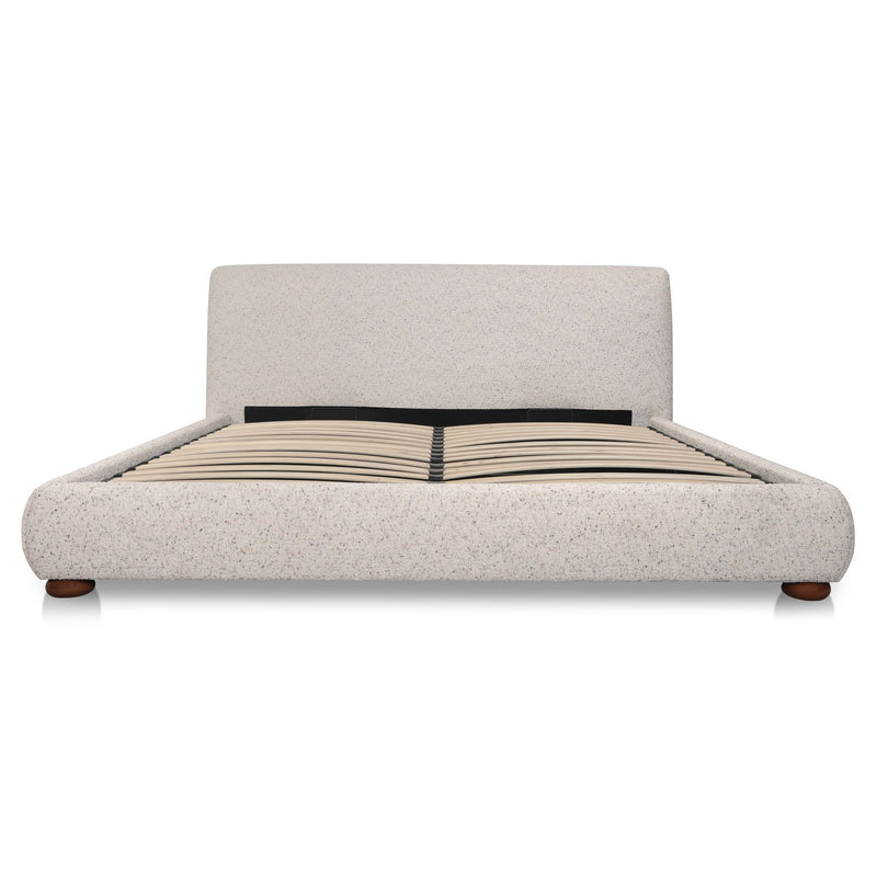 Beau - Queen Storage Bed - Speckled Light Gray
