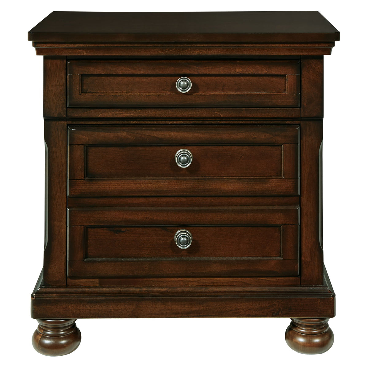 Porter - Two Drawer Night Stand - Dark Brown