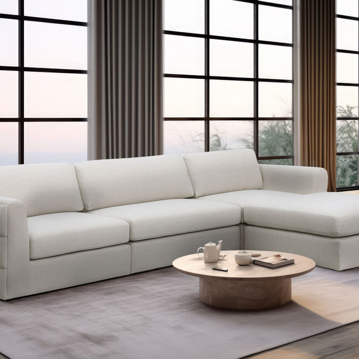 Beckham - 4 Piece Modular L-Sahped Sectional