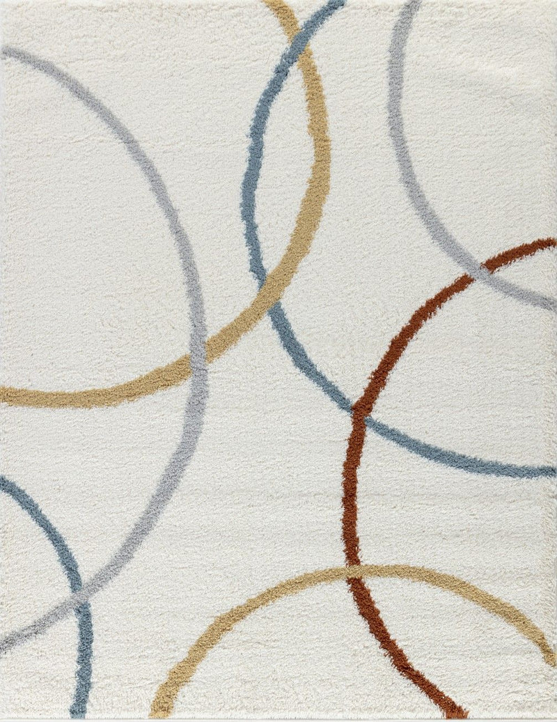 Loft Shag - 7'10" X 9'10" Polypropylene Shaggy Area Rug - Ivory