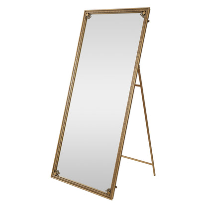 Floor Mirror Full-Length Antique Gold 70.1-inch