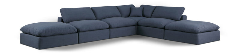 Comfy - 6 Piece Linen Modular Sectional