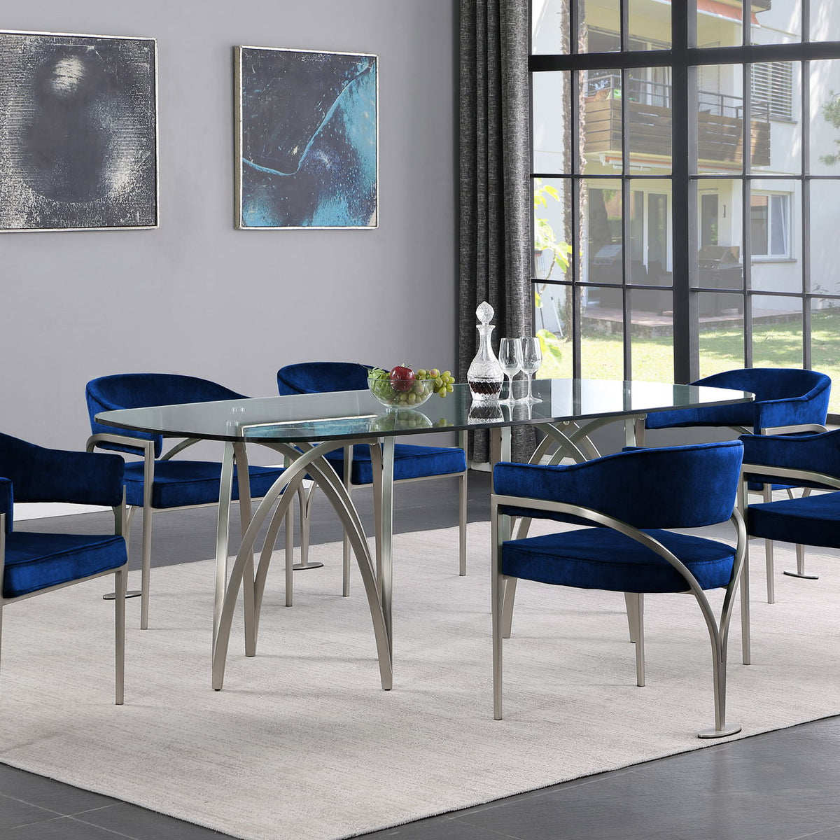 Madelyn - Dining Chair (Set of 2) - Brushed Chrome