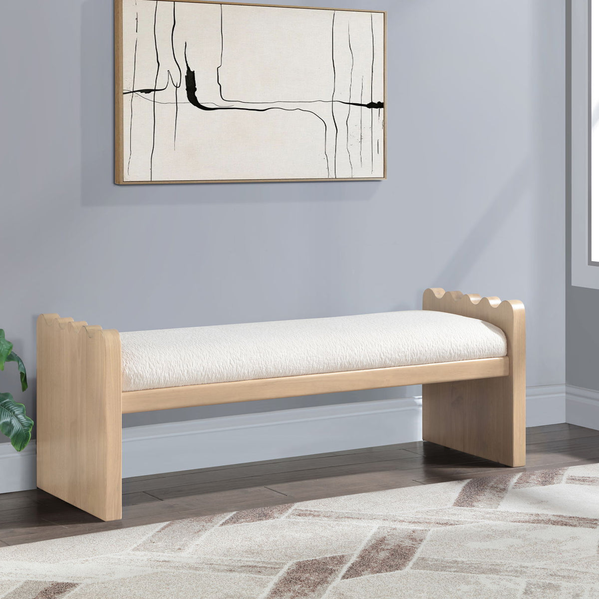 Sonia - Bench With Natural Base