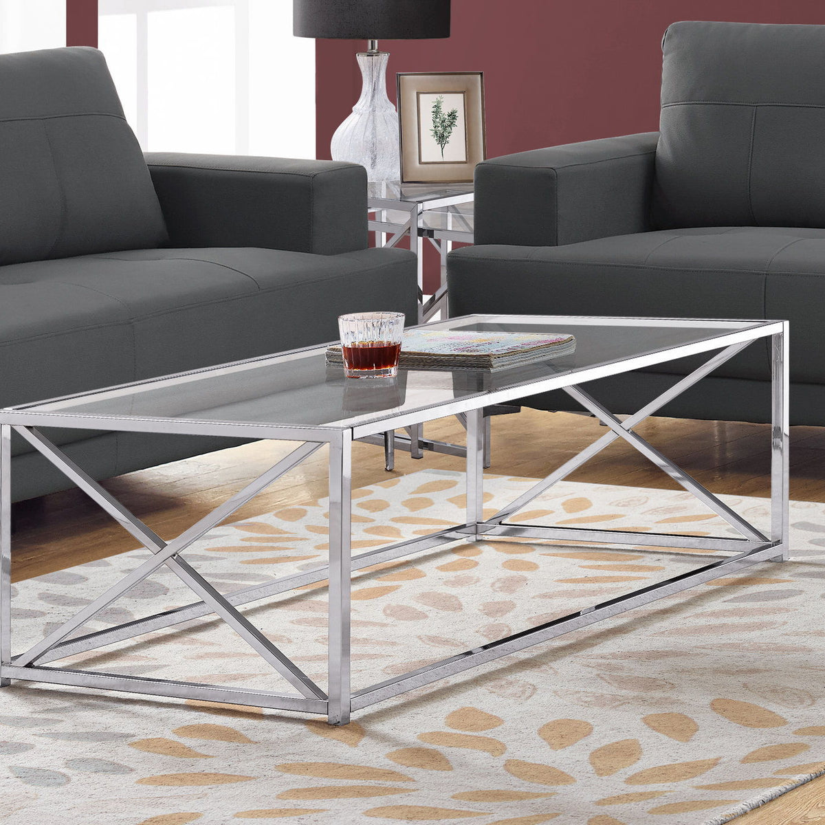 Table, Rectangular, Contemporary & Modern - Chrome