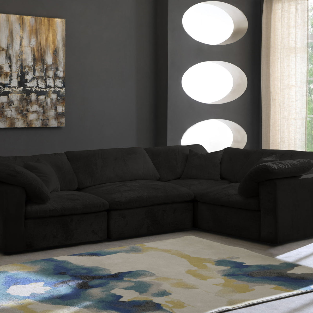 Cozy - 4 Piece Modular Corner Sectional