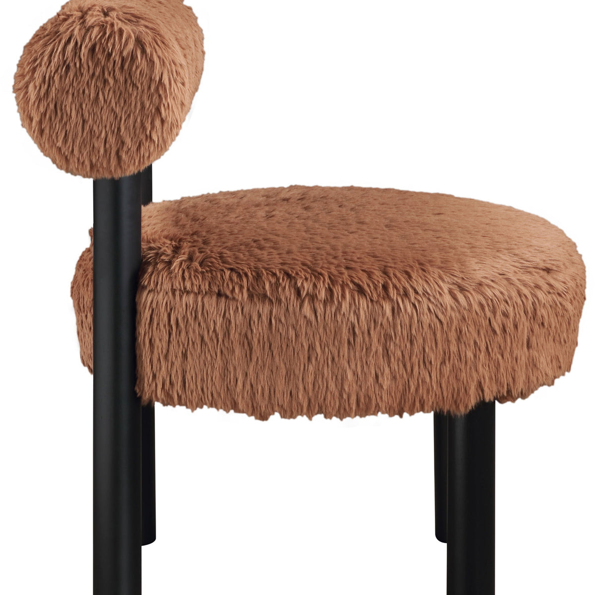Ambre - Vegan Shearling Fabric Upholstered Accent Chair