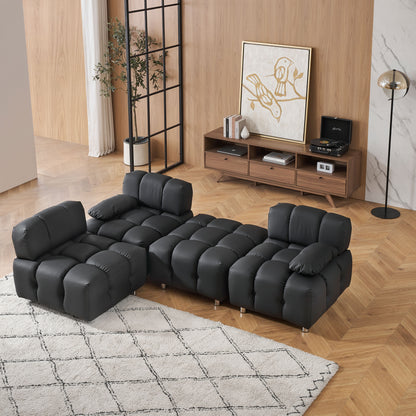 Technology Cloth Sofa, Waterproof, Stain And Cat Scratch Resistant, Can Comfortably Sit In The Apartment Bedroom Without Taking Up Space