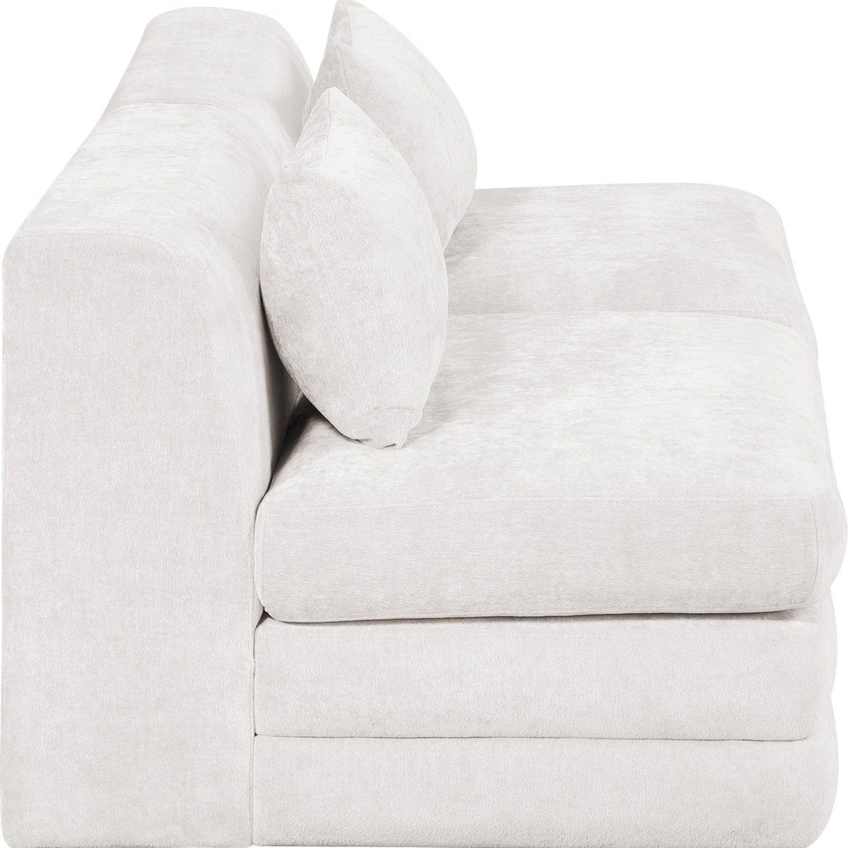 Stellar - 2 Piece 76" Upholstered Modular Armless Loveseat