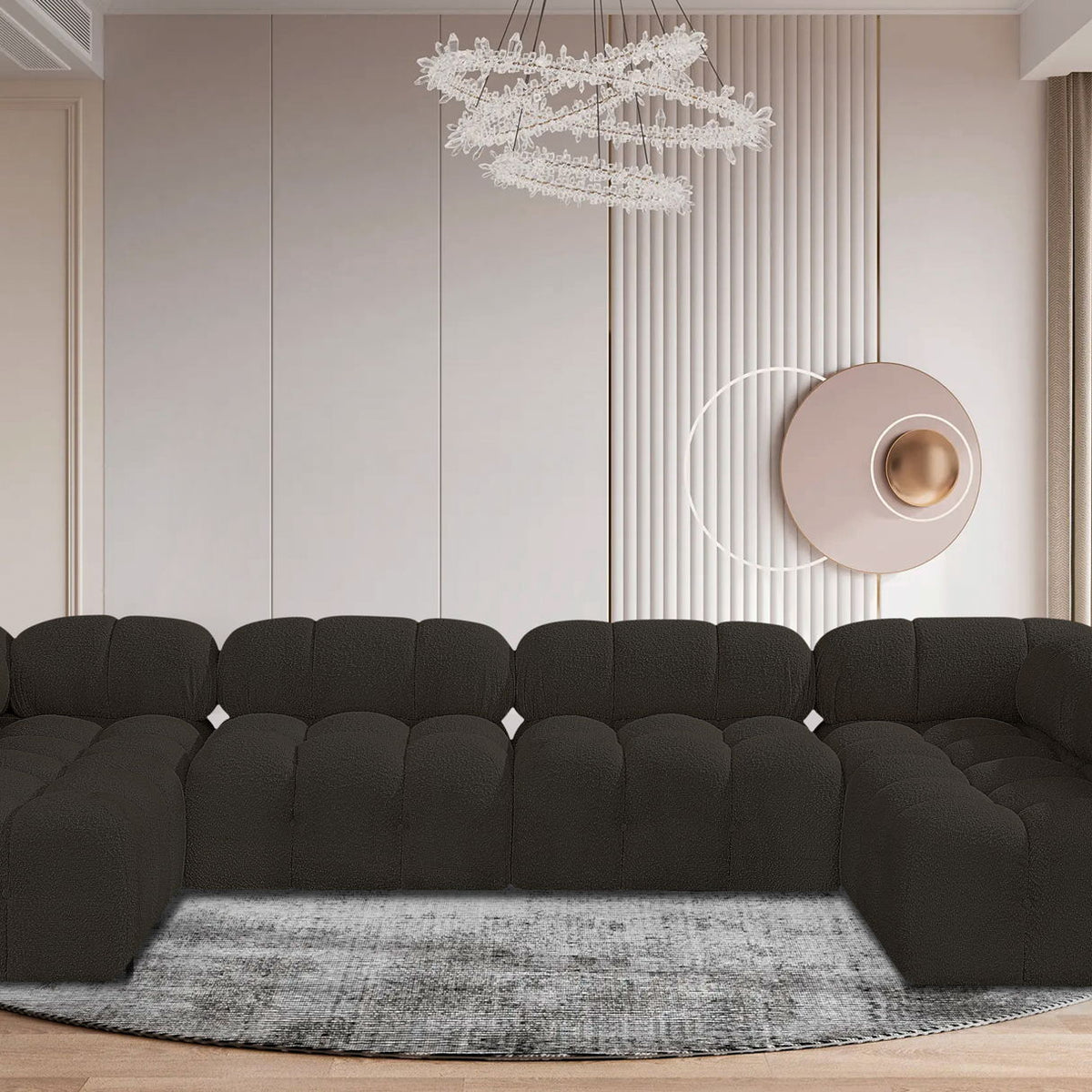 Ames - 6 Piece Fabric Modular Sectional