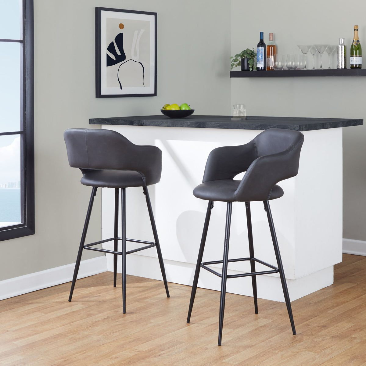 Margarite - Contemporary Barstool (Set of 2)