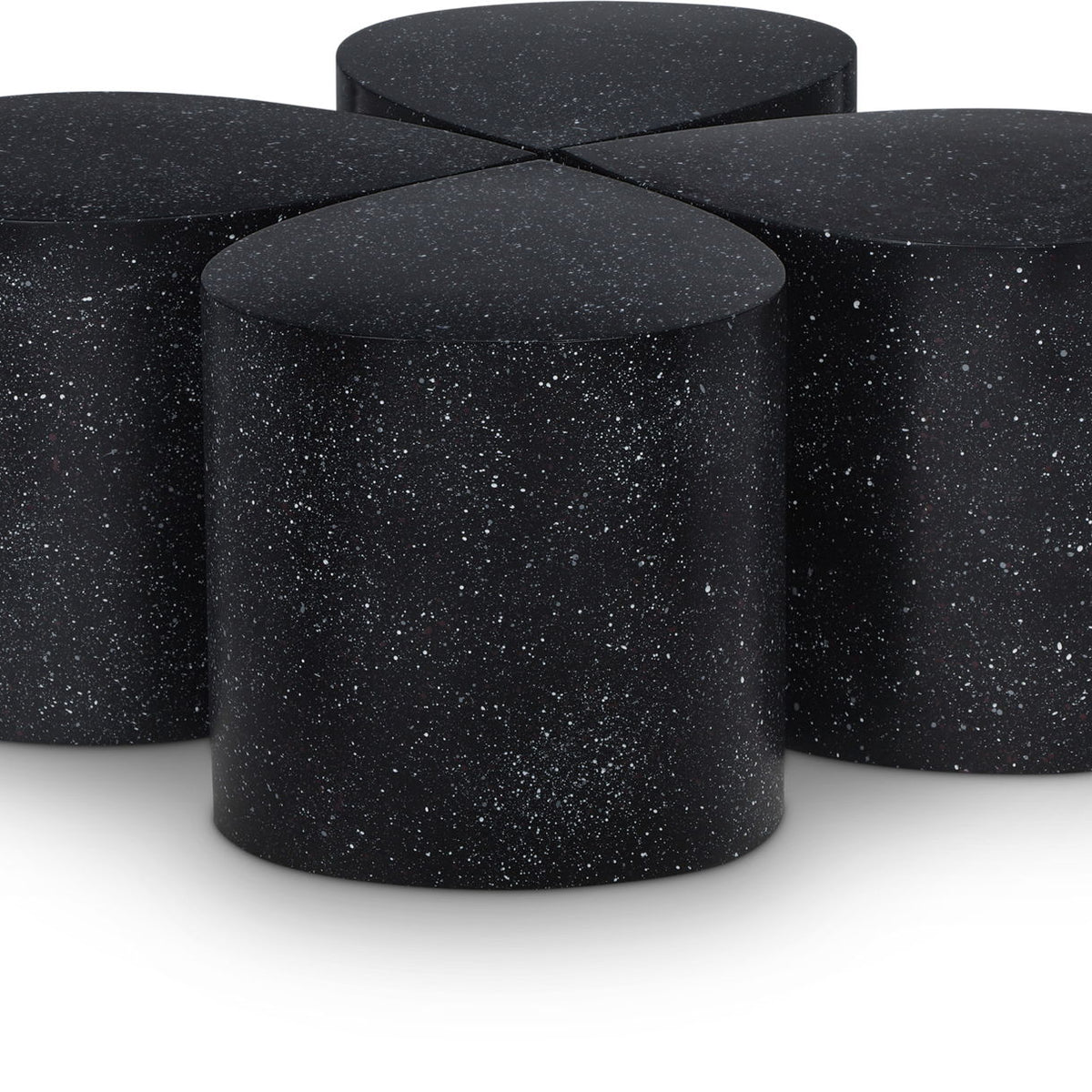 Petal - Coffee Table - Black Terazzo