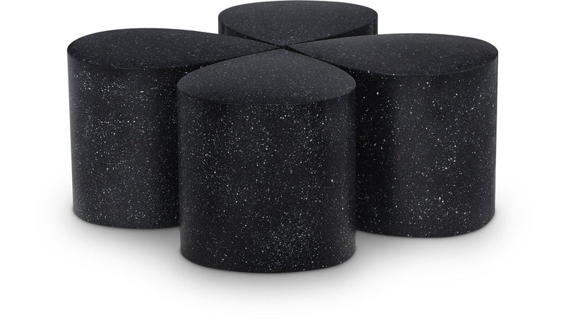 Petal - Coffee Table - Black Terazzo