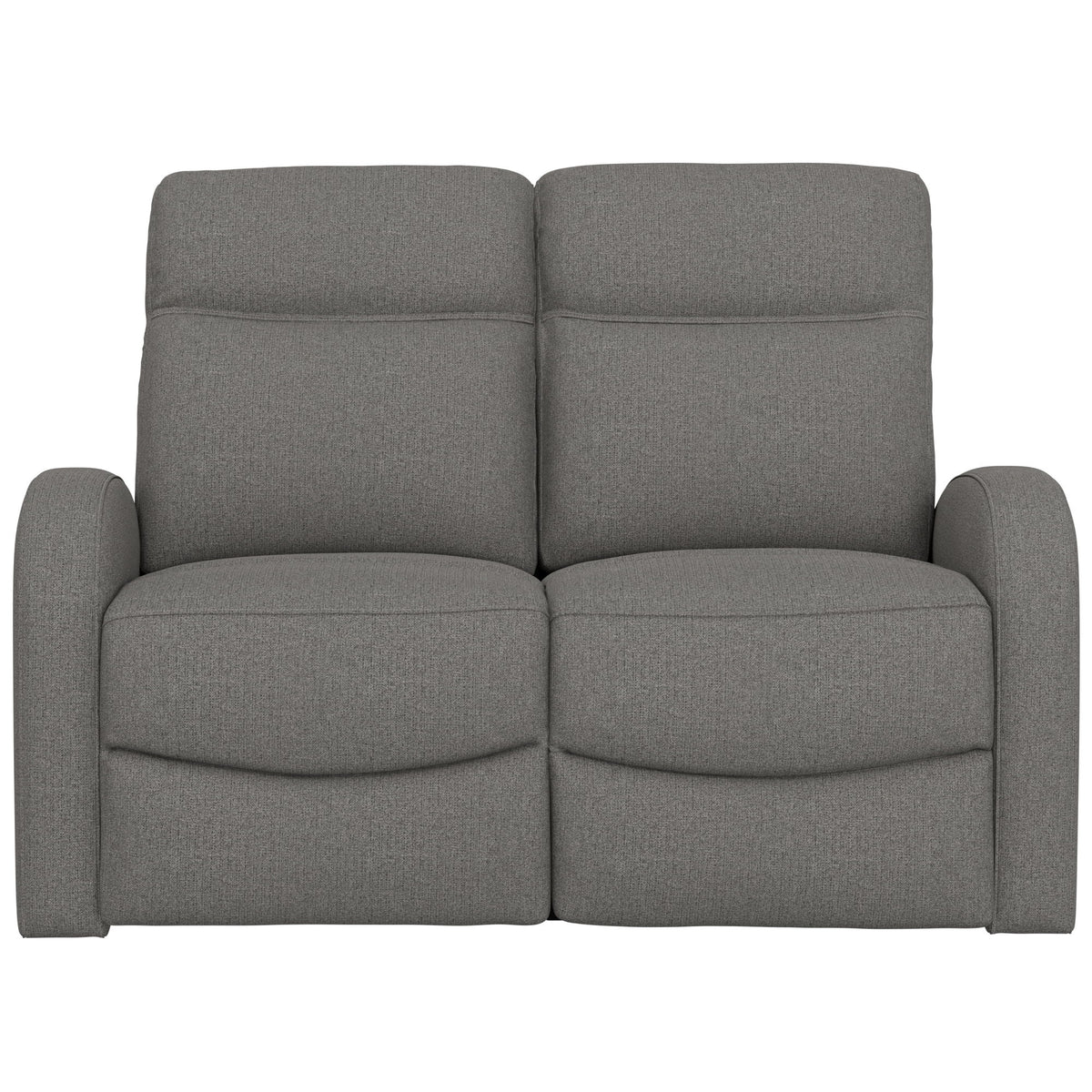 Manual Reclining Loveseat With Dual Seating Support For Living Room
