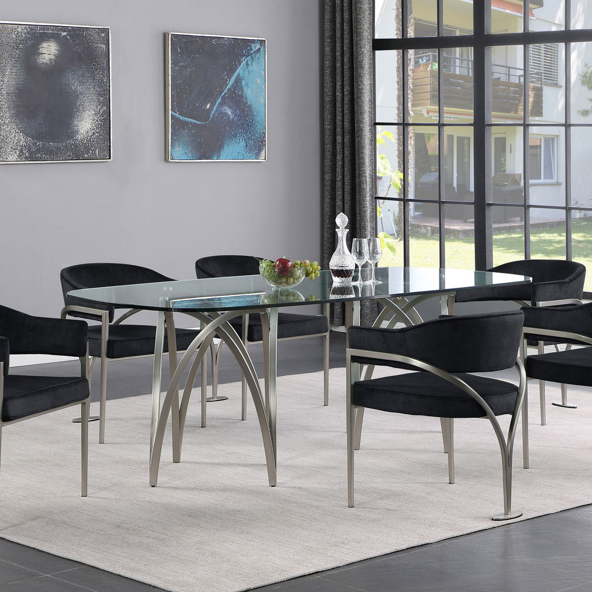 Madelyn - Dining Chair (Set of 2) - Brushed Chrome