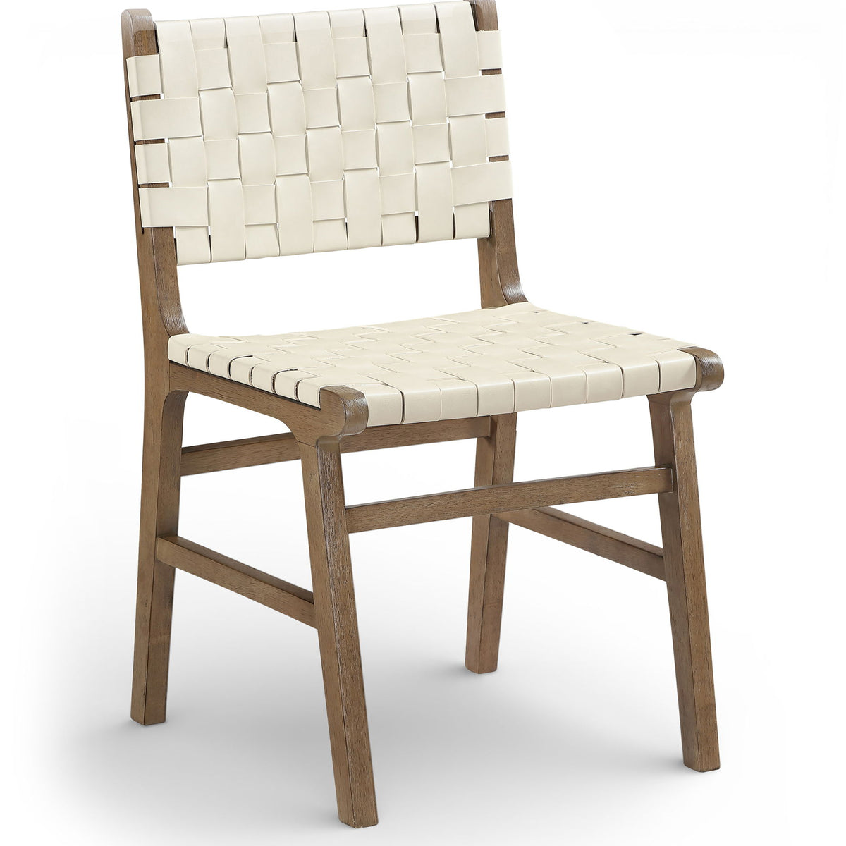 Entwine - Vegan Leather Upholstered Dining Chair - Painted Brown
