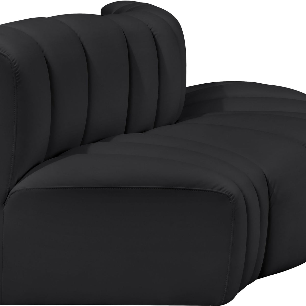 Arc - Faux Leather 3 Piece Modular Sofa