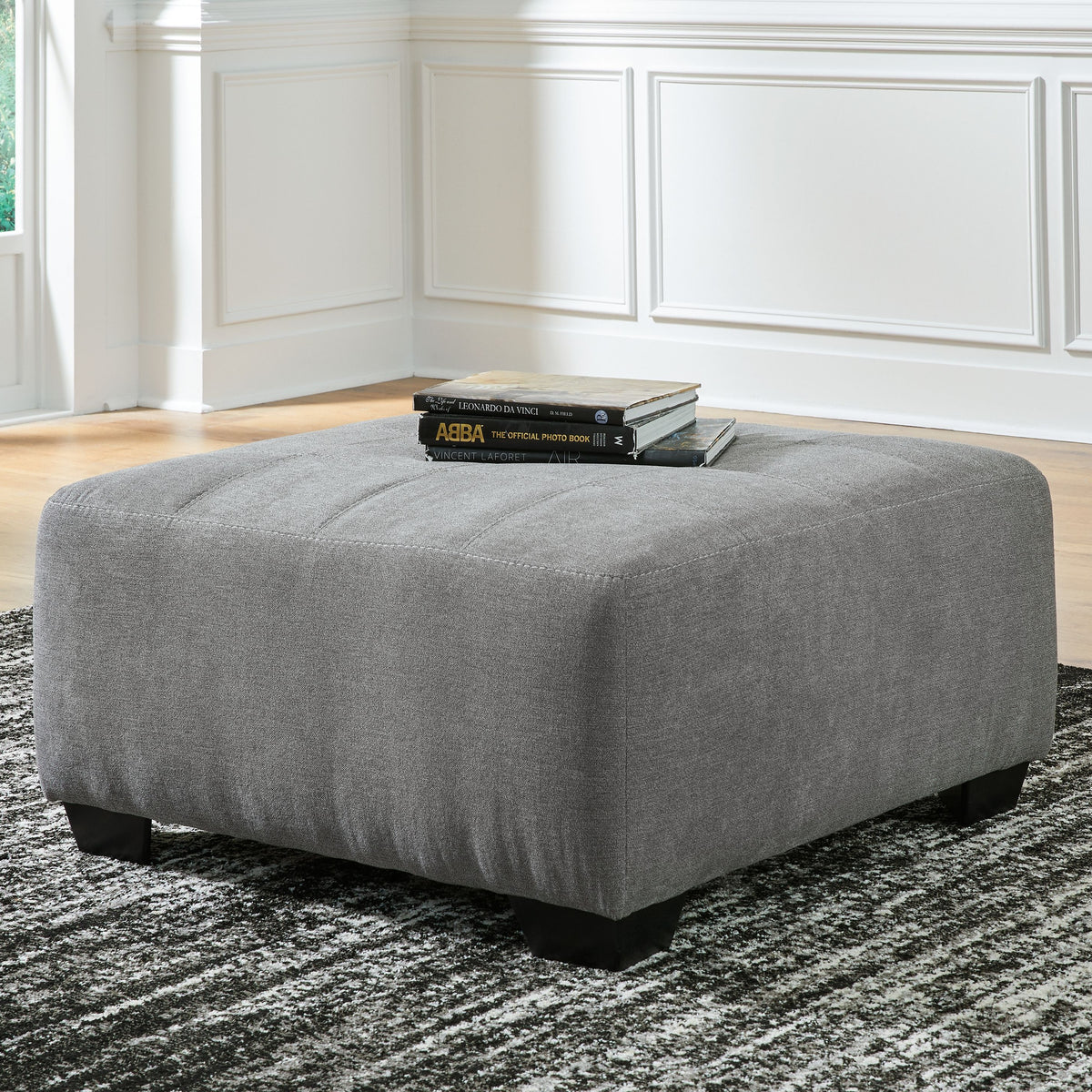 Birkdale Court - Gray - Oversized Accent Ottoman
