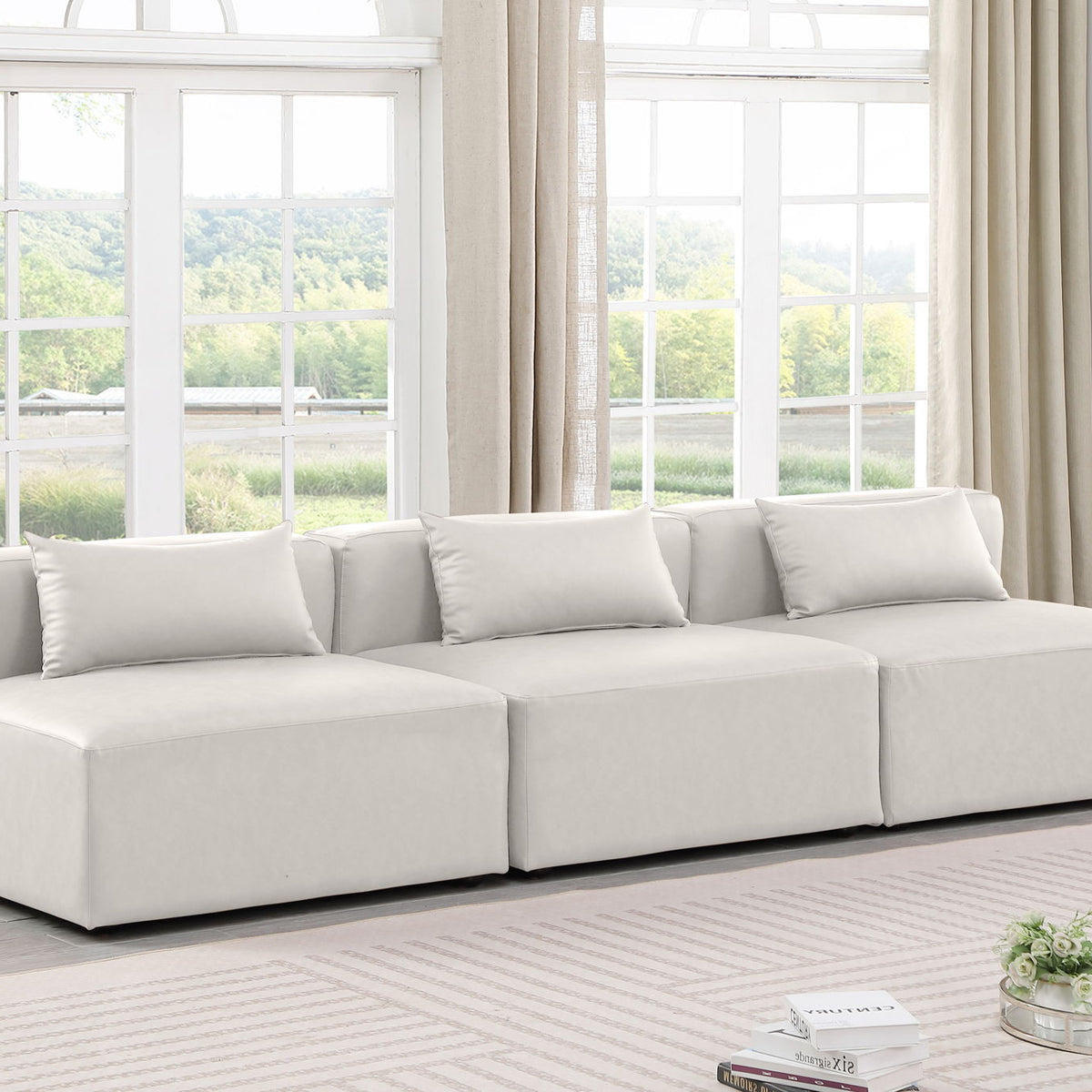 Cube - Modular 3 Seat Armless Sofa