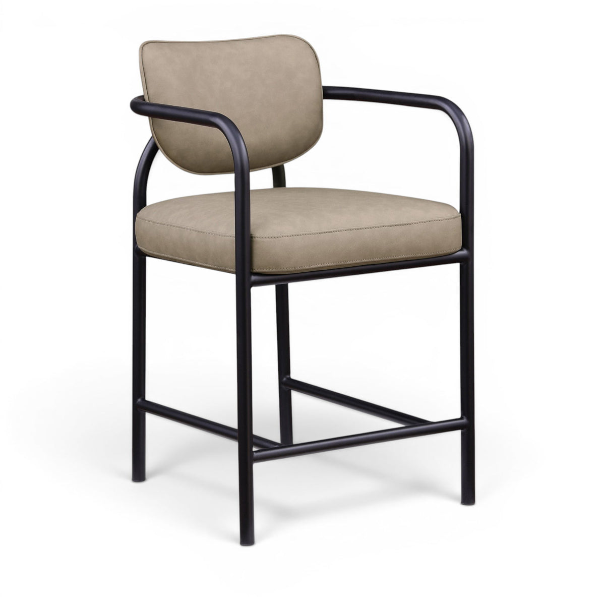 Serava - Vegan Leather Upholstered Bar Stool