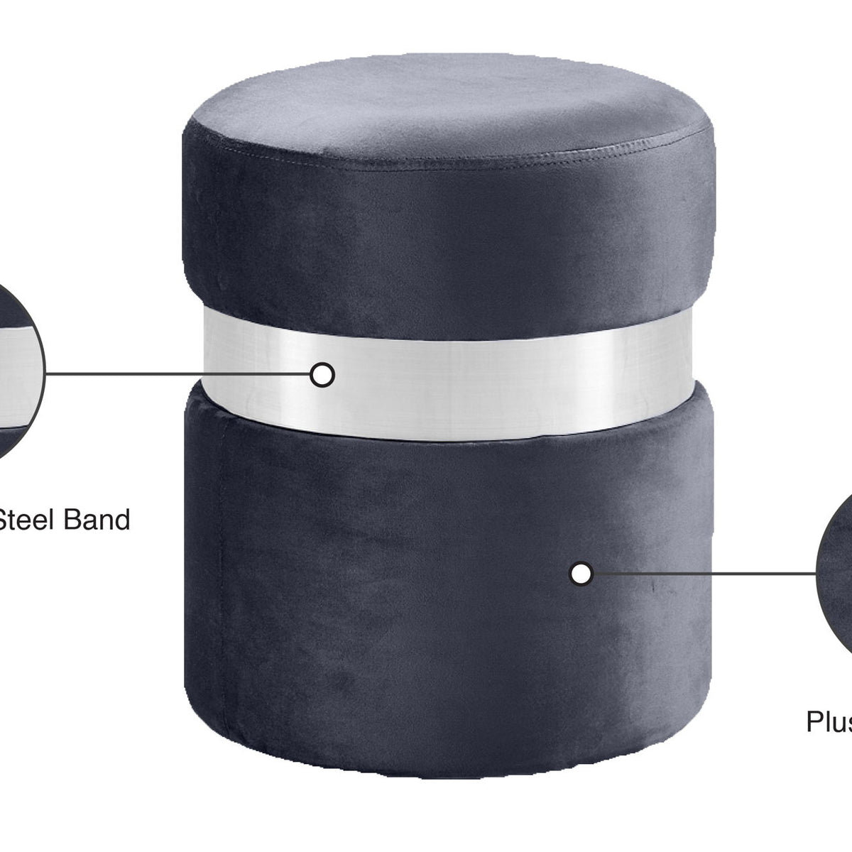 Hailey - Round Ottoman