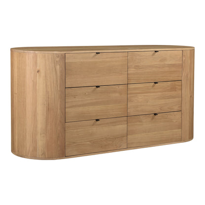 Theo - 6 Drawer Dresser - Light Brown