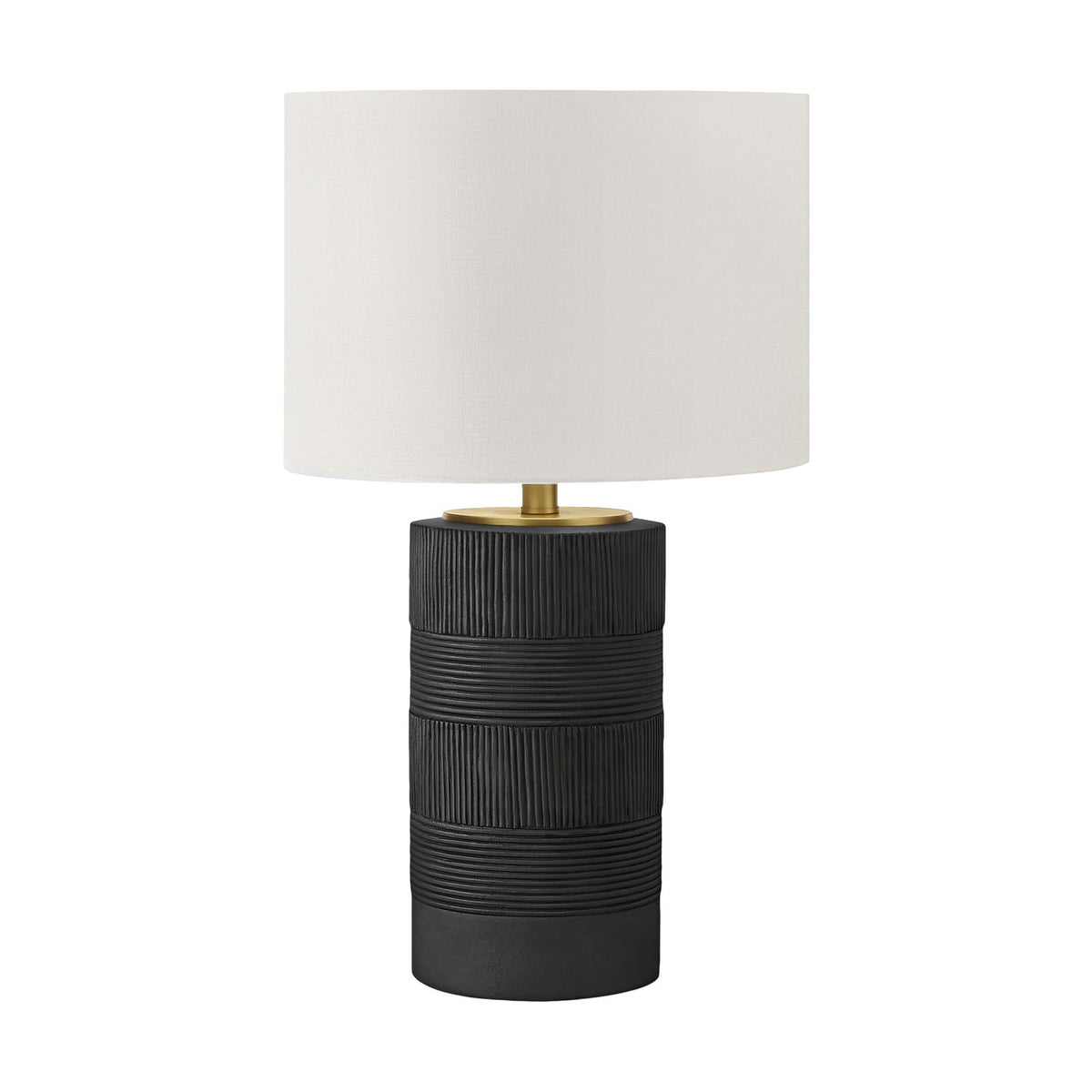 Table Lamp, Lighting, Resin, Contemporary - Black / Cream