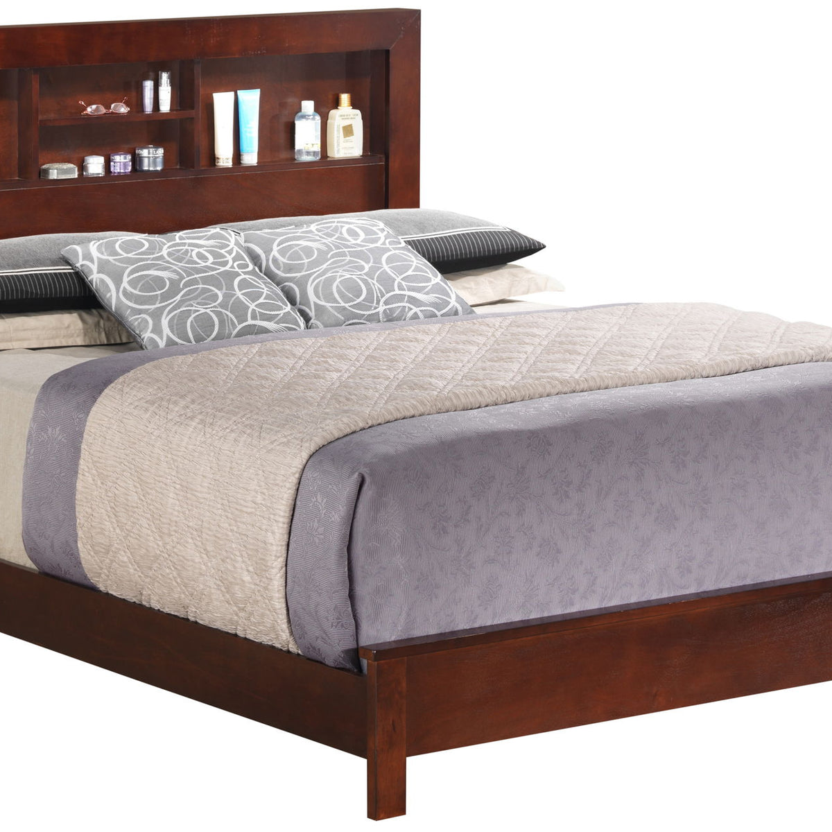 Bed With Transitional Design Stylish