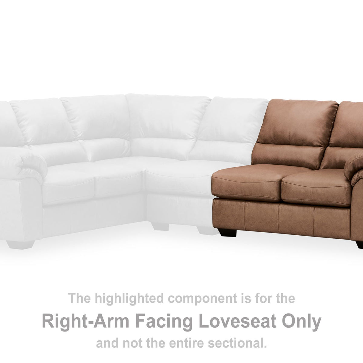 WillowBend - RAF Loveseat - Caramel