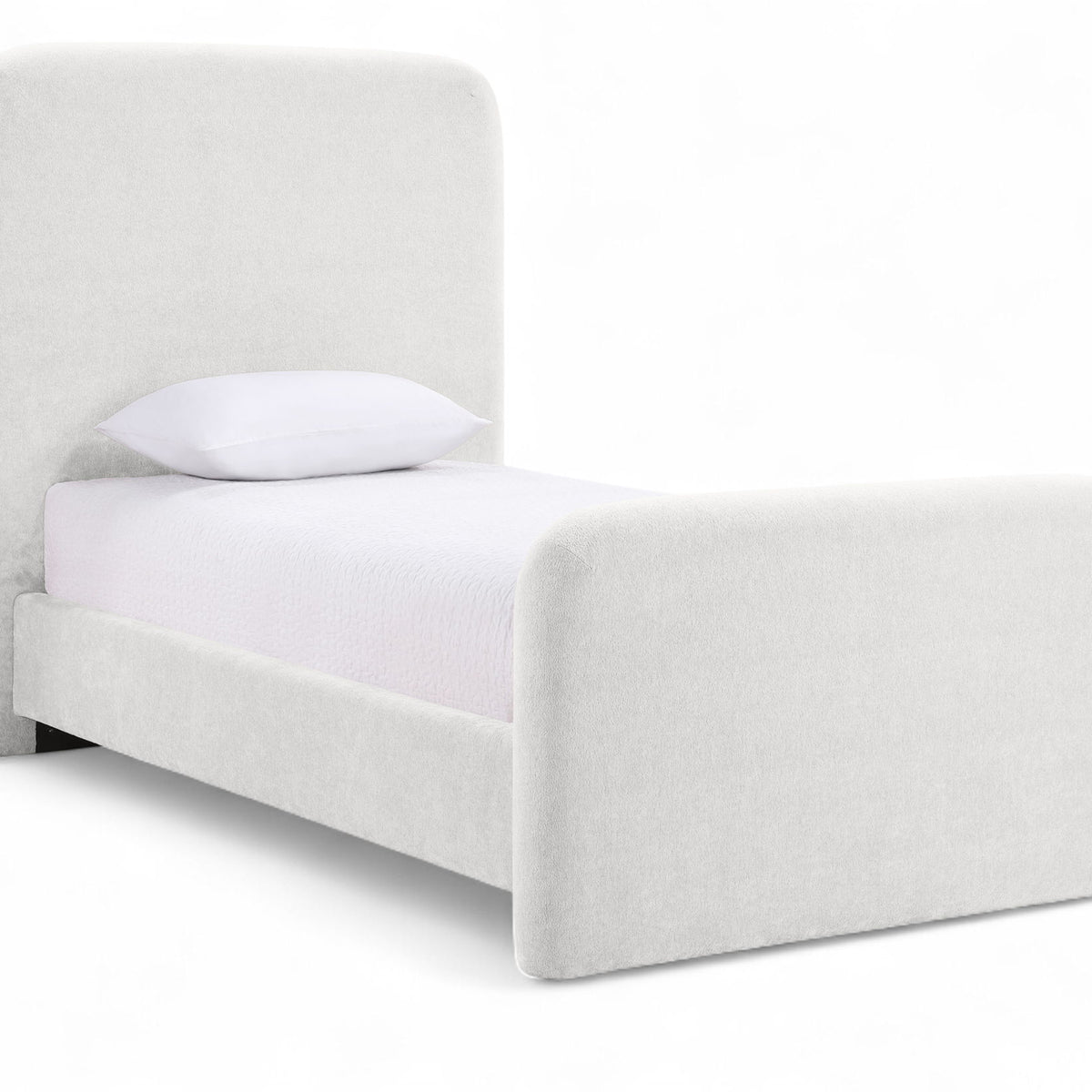 Fira - Chenille Fabric Upholstered Bed