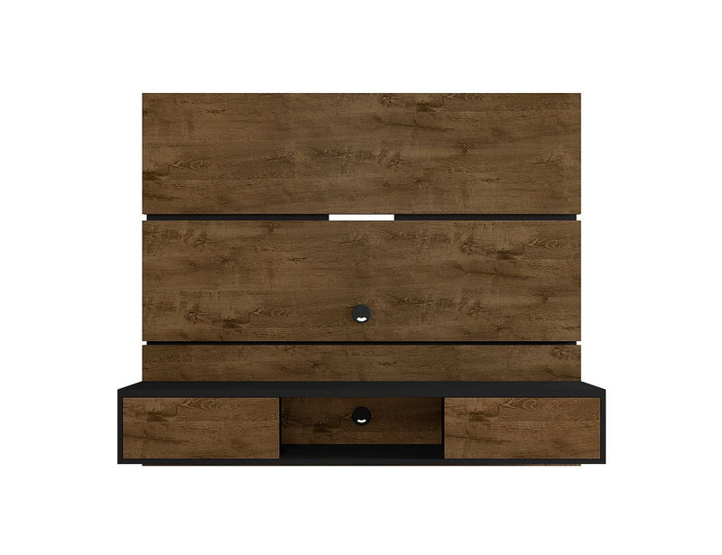 Vernon - TV Panel - Rustic Brown And Black