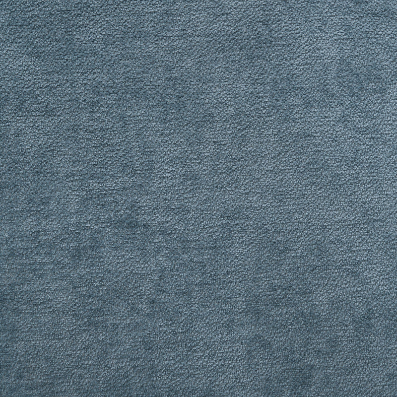 Light blue upholstered fabric close-up with textured, suede-like weave