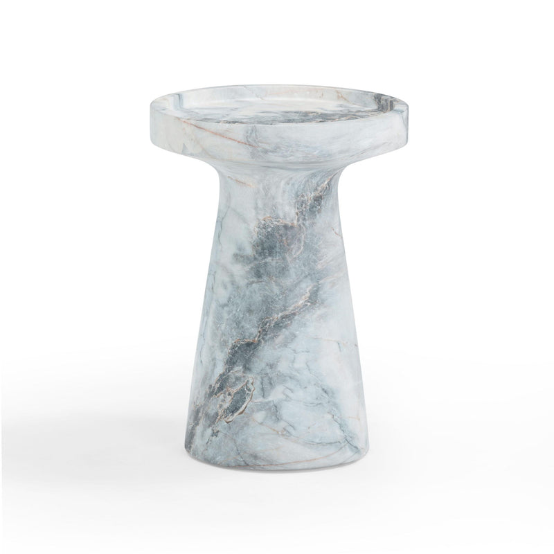 Zara - Indoor / Outdoor Side Table - Blue / White