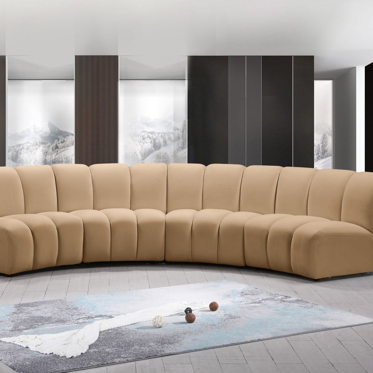Infinity - 4 Piece Modular Sectional - Camel