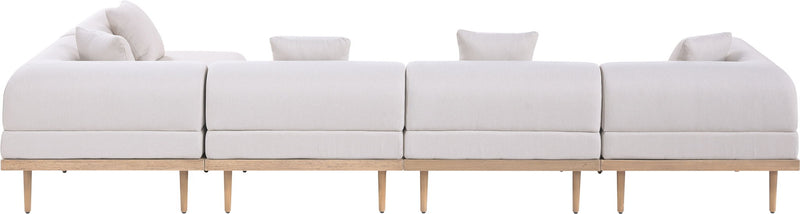 Laguna - 5 Piece 106.5" Upholstered Outdoor Patio Modular Sectional