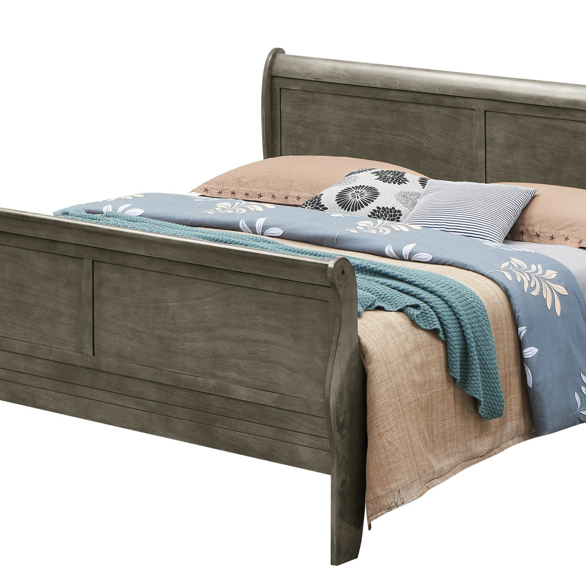 Panel Sleigh Bed