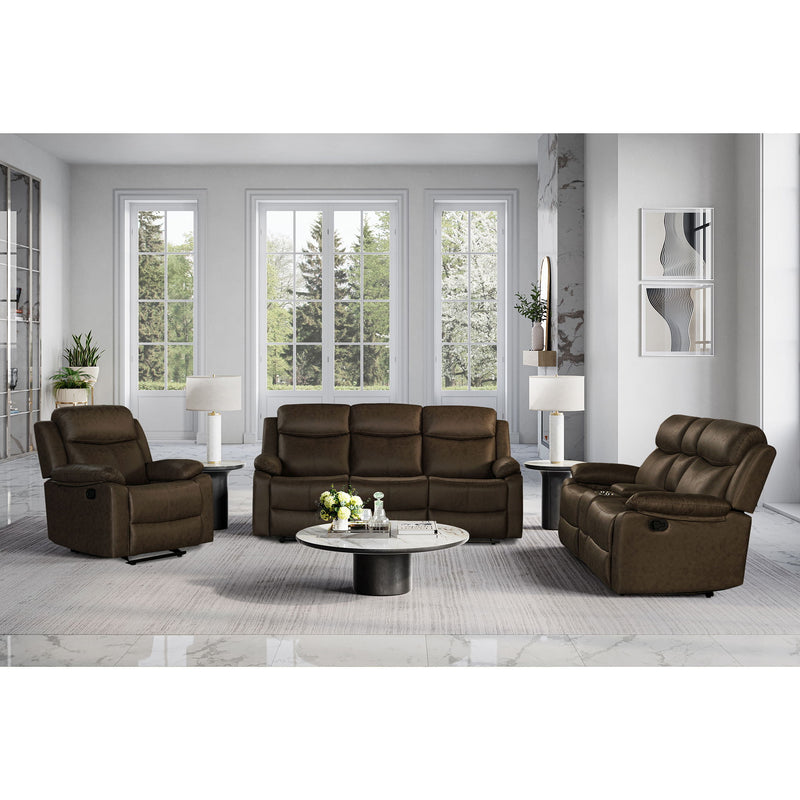 Brenda - Glider Recliner Chair With Manual Recline - Brown