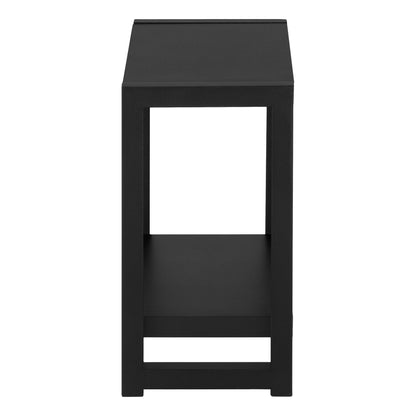 Accent Side Table, Narrow, Small, 2 Tier, Contemporary And Modern