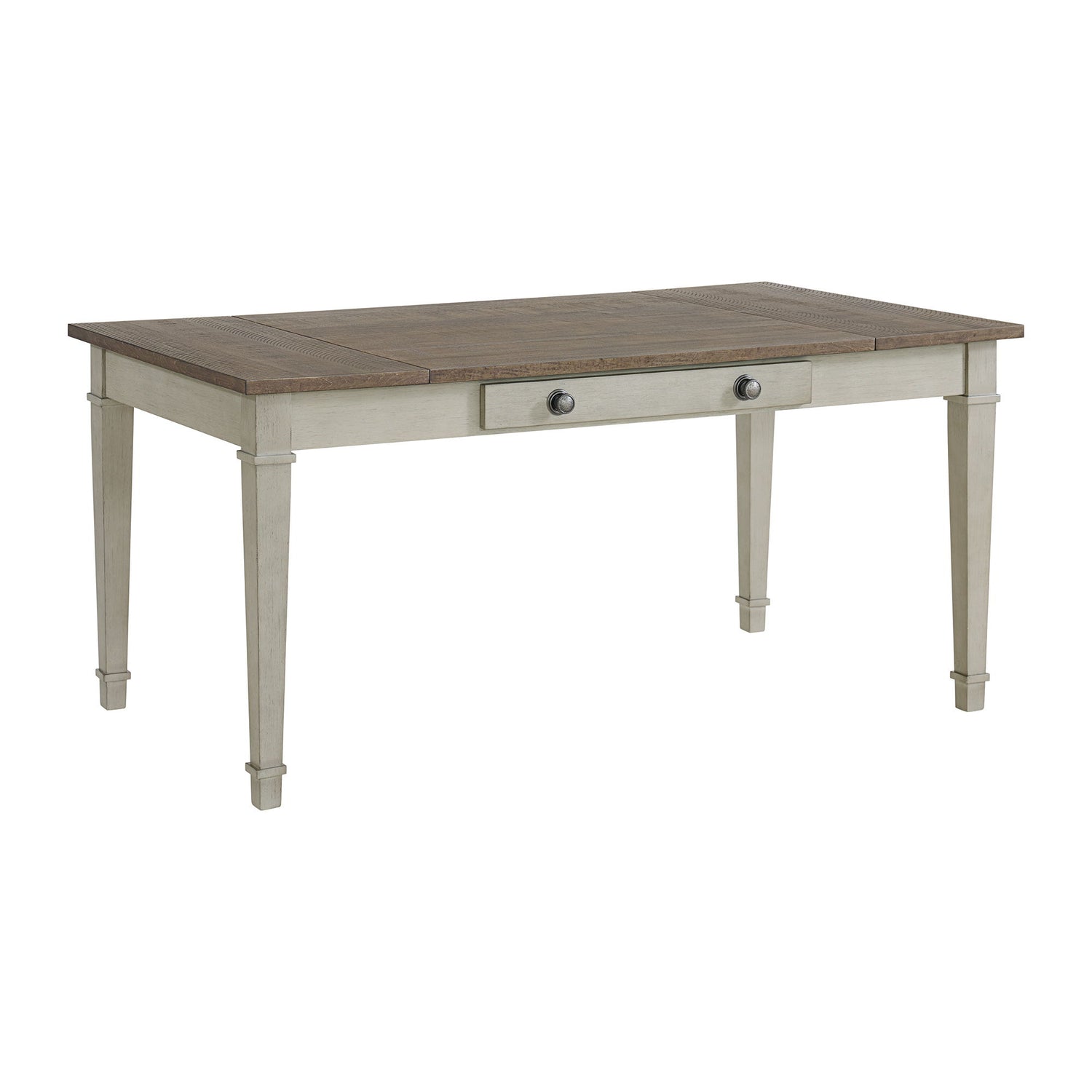 Farmington - Rectangular Dining Table - Medium Brown And Washed Stone