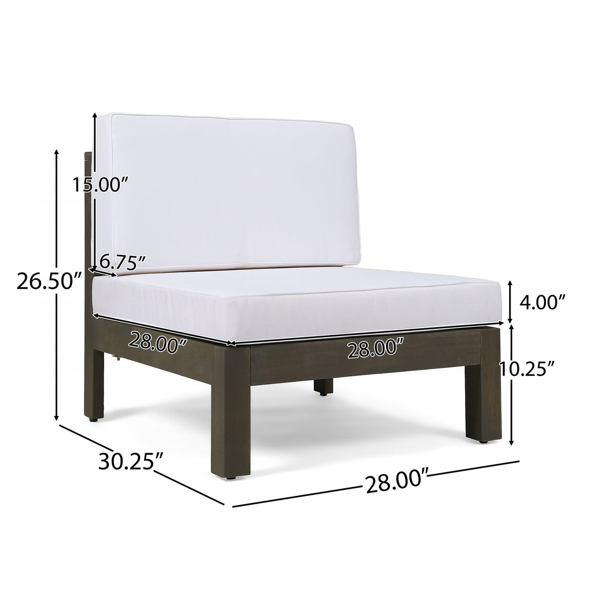 Oana - Armless Chair