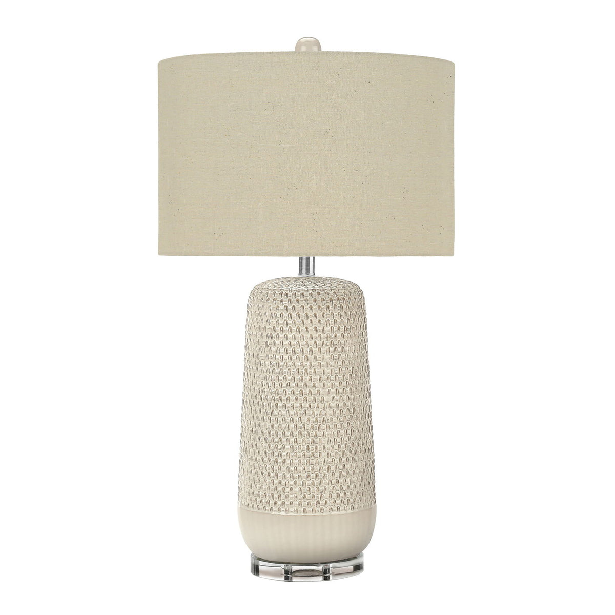 Contemporary Lighting, Table Lamp, Ceramic, Resin - Cream