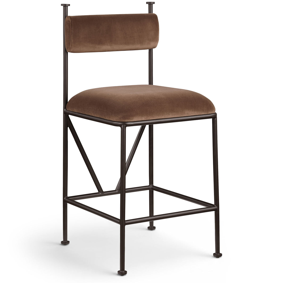 Monarch - Velvet Counter Stool (Set of 2)