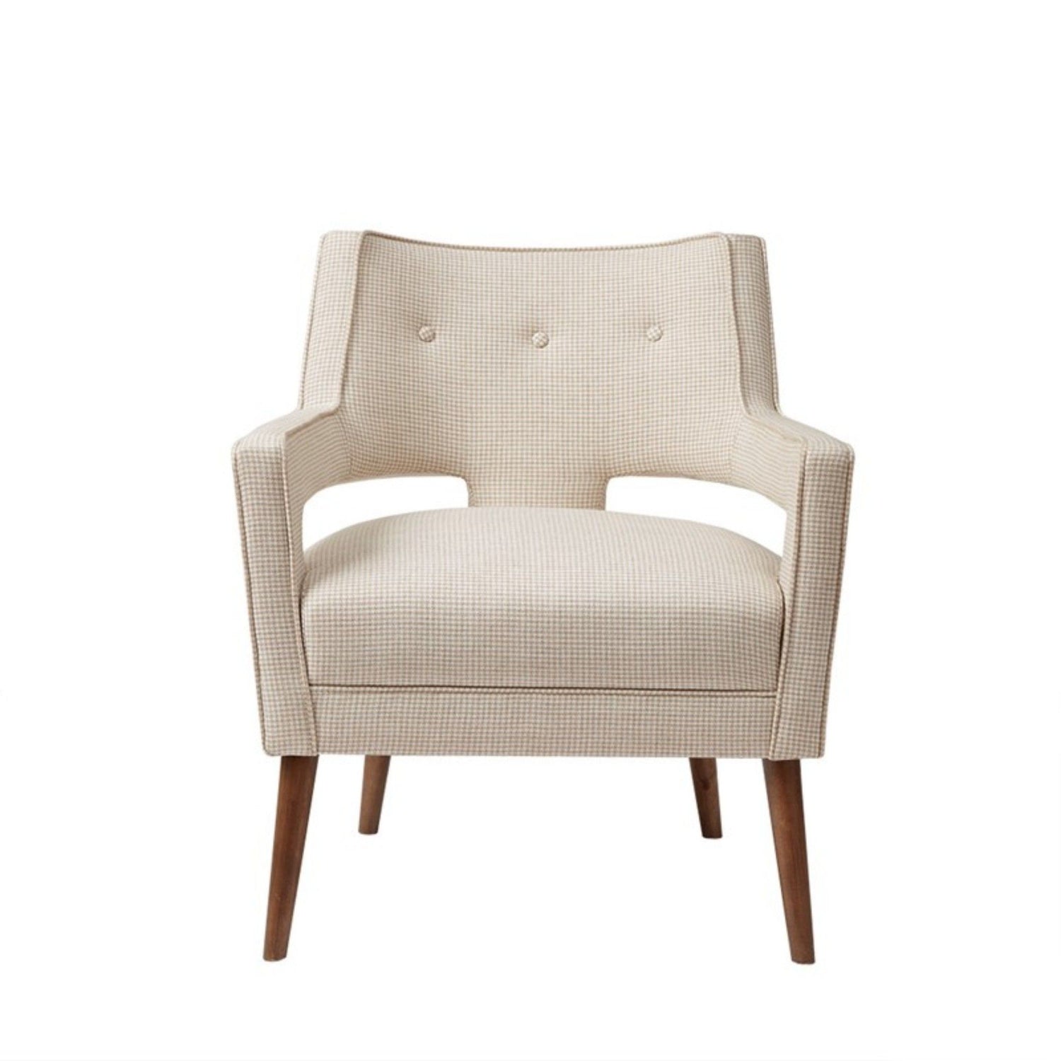 Palmer - Accent Chair Open Arm Design - Cream